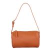 Genuine Leather Cylindrical Bag Single-shoulder Crossbody Bag Women's Retro and Simple Underarm Bag