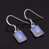 Natural Moonstone June Birthstone Earring Handmade 925 Sterling Silver Jewelry