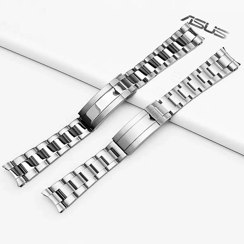 Watch Bracelet for Rolex Explorer Ditongna Diver the Green Black Water Ghost King Accessory 20mm 904L Solid Steel Watch Chain