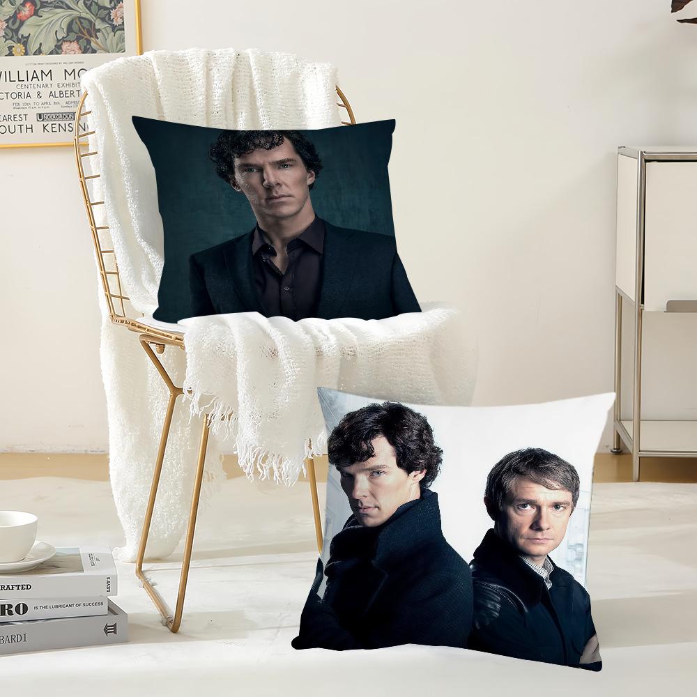 Movie SSherlock HHolmes Pillow Case Suitable For Bedrooms Living Rooms Cars Home Decoration