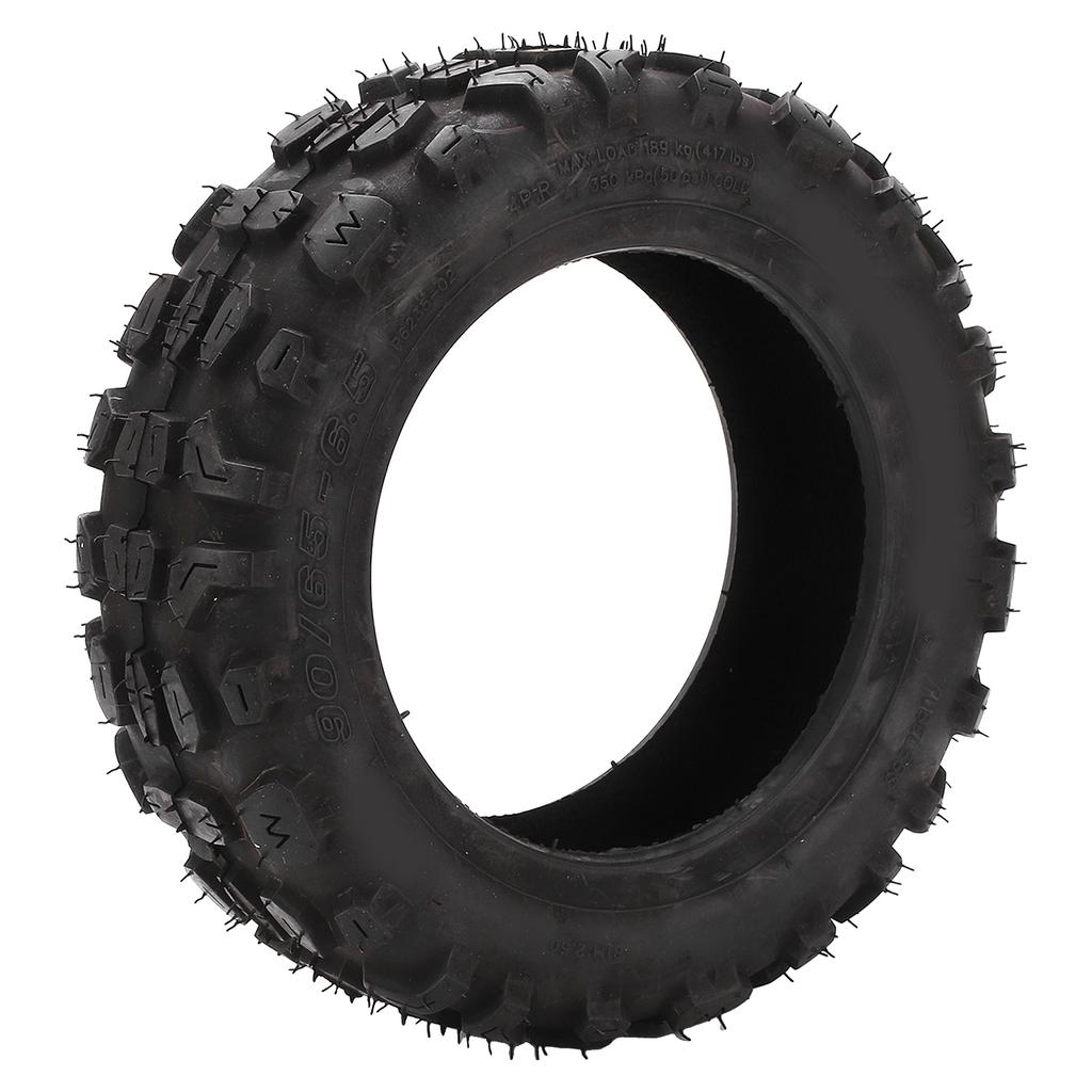 90 65‑6.5 Rubber Vacuum Tire Thickened Off Road Vacuum Tubeless Tire for Electric Scooter
