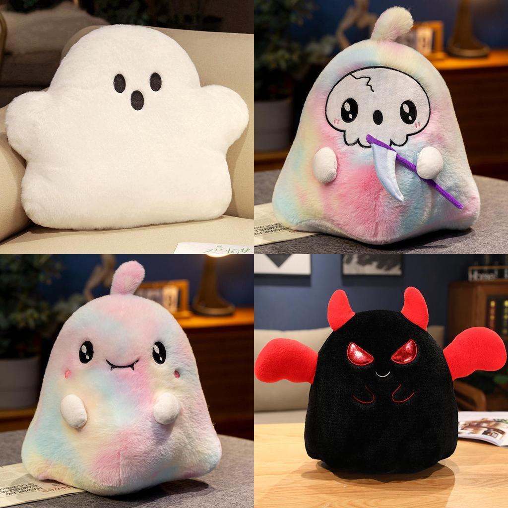Plush Ghost Pillow Halloween Decor Soft Toy For Kids And Party Gift