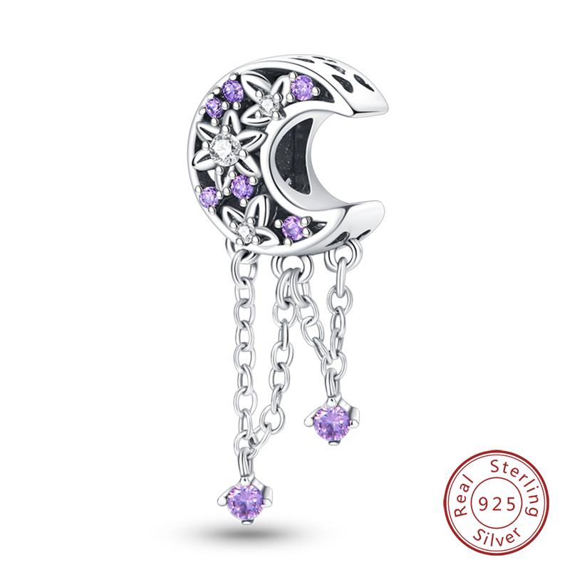 Copper Colorful Luminous Lotus Butterfly Dream Catcher Charms Beads Fit Qikaola Original Bracelets Diy Jewelry