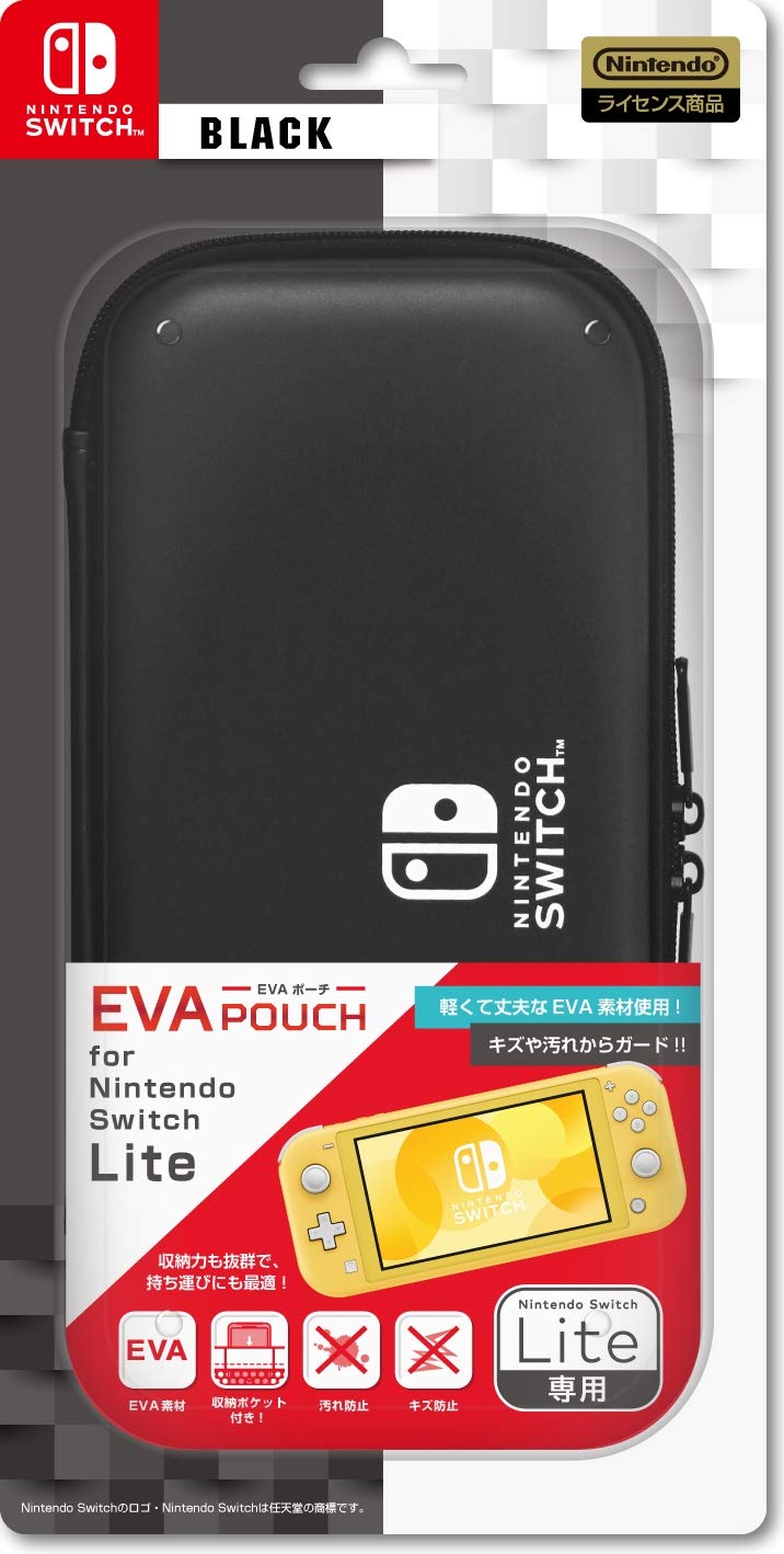 

Лицензированный чехол Nintendo Storage Pouch для Nintendo Switch Lite Чехол для Nintendo SWITCH Lite Switch [Официальный продукт] EVA (черный) -