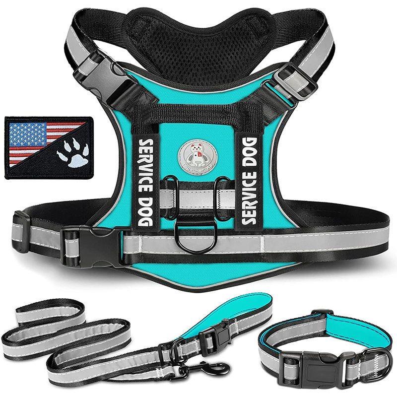 Dobermann Hundegeschirr Halsband Leine Set Spaziergang Haustier Weste Geschirre für mittelgroße große Hunde Deutscher Schäferhund mascotas Kette Zubehör