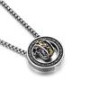 Niche Design Chinese Style Pixiu Pendant Necklace - Double Ring Men's Trendy Retro Jewelry
