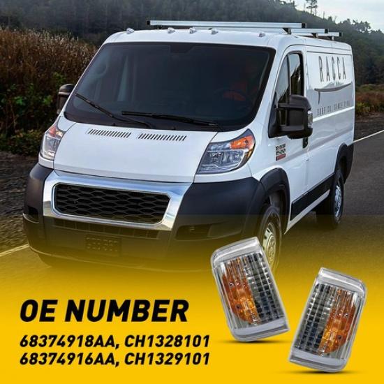 Left &Right Side Mirror Signal Turn Indicator Light For 1500 Promaster 2500 3500