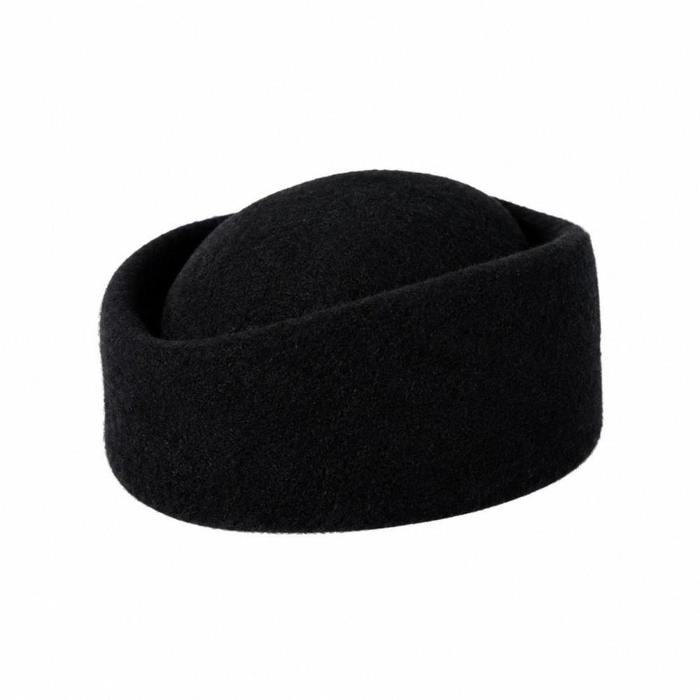 Weicher Stewardessen Pillbox Hut Unifarbener Unifarbener Fedora Warmer Beanie Mütze Herbsthochzeit