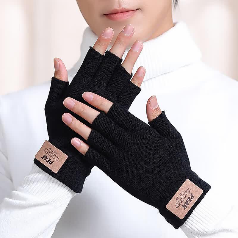 PEAK Half-Finger Anti-slip Thermal Work Gloves