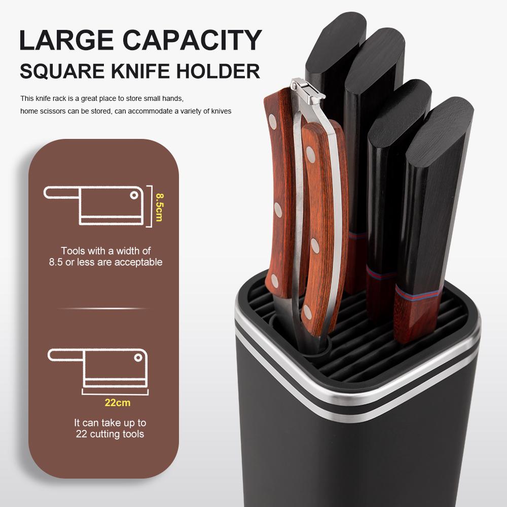 Fashion Knife Stand Holder For Food Prep Area Knife Steel Knife Holder Stand Block High High-grade Kitchen Accessories