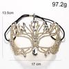 Shiny Rhinestone Crystal Mask Exaggerated Handmade Design Rhinestone Mask Jewelry Crystal Cover Halloween Mask Costume Party