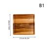 1PC Natural Whole Wood Lovesickness Wood Round Handmade Acacia Plate Round Sushi Dish Dessert Fruit Bread Dishes Soup Tableware