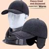 Big Size Autumn Winter Baseball Cap Middle Aged And Elderly Warm And Ear Protecting Cotton Hats Cold Proof And Thickened Hats