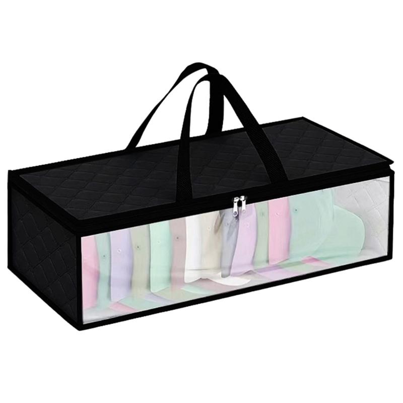 

Clothing and Hat Storage Pouch Foldable Baseball Caps Hanging Bag Practical Wardrobe Organizer for Clothes and Garments 1