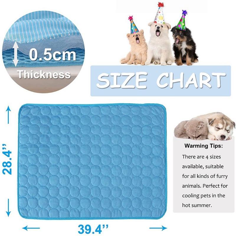 Pet Ice Mat Kennel Dog Mat Pet Ice Silk Mat Cat Cooling Mat Washable Dog Cooling Mat Cooling Mat Blanket