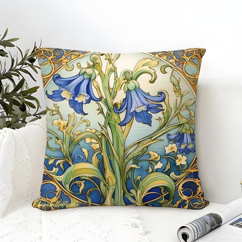 Diverse Painted Floral Prints Pillow Case Linen Pillow Case Sofa Home Decor Cushion Cover Cushion Cove