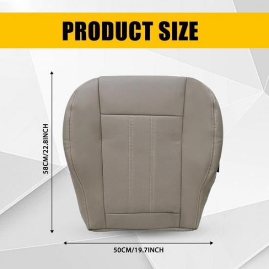 Driver Side Bottom Seat Cover Tan Leather For 2011-2016 Chrysler Town & Country