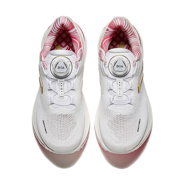 Anta Childrens Sports Team Award Shoes Commemorative Edition Running Shoes Kids Running Shoes White Red 312435507R-1