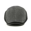 Warm Cap for Middle-Aged and Elderly Men's Winter Ear Protection Beret Peaked Cap