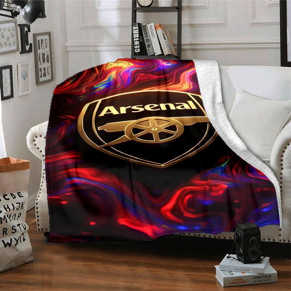 Arsenal Blanket Soft Warm Cozy Great for Chair Livingroom Sofa All-Season Use Playful Design Birthday Christmas Gift Blanket