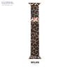 Luxury Leopard Print Resin Metal Strap For Apple Watch Ultra3 Band 49mm Slim Strap for iWatch Series 11 10 9 8 SE3 38/40/41/42/44/45/46 Woman Bracelet