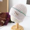 Bow Knitted Wool Hat Autumn and Winter Fashion Ear Hat Women,Winter Hats for Women, Beanies for Women, Hats for Women Winter