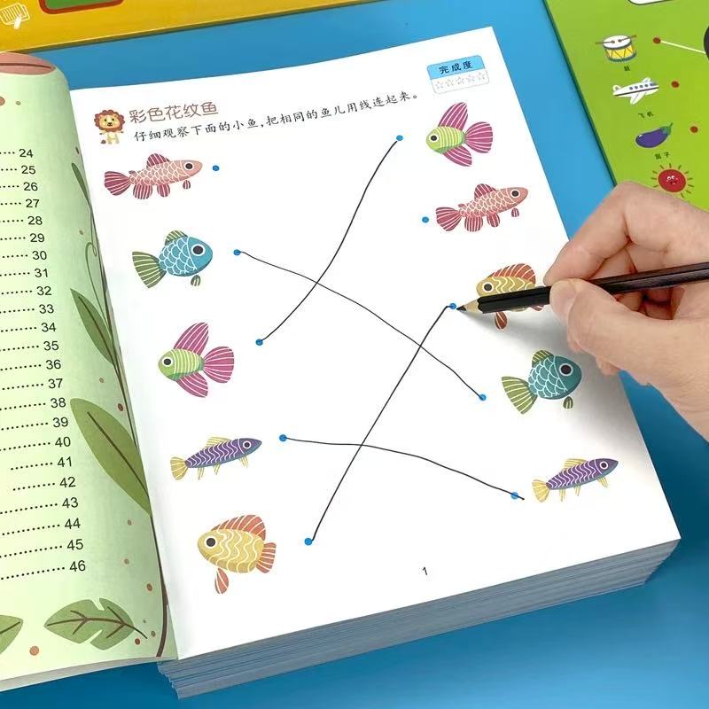 46 Pages Find the Same Objects Math&Logic Workbook | Preschool& Kindergarten Activity Book for Focus&Visual Matching Skills