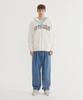 COVERNAT Arch Logo Zip-Up Hoodie Ivory