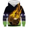 Hoodies 3d Print Football Nets Sweatshirts Boys Girls Unisex Hooded Fashion Sweatshirts Kids Long Sleeves Clothes Coat