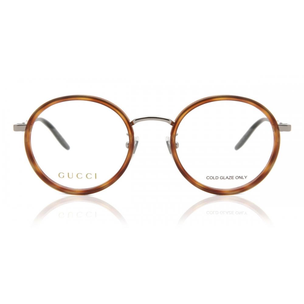 

Gucci Gg0679oa Asian Fit 004 Men Eyeglasses Gold/Havana/48