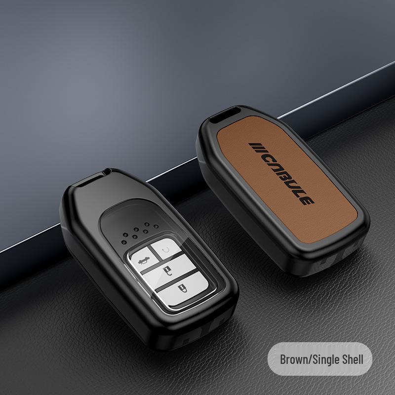 Honda Key Cover: Metal & Leather Case for 10th Gen Accord, CRV, Avancier, Odyssey, Civic