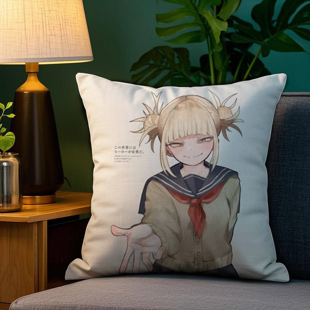 M-My Hero Academias Pillow Case Plush Fabric Soft Double Sided Print Sofa Cushion Cover Throw Pillow Covers
