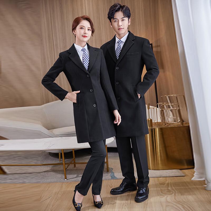 Teluoman Professional Padded Wool Blend Overcoat