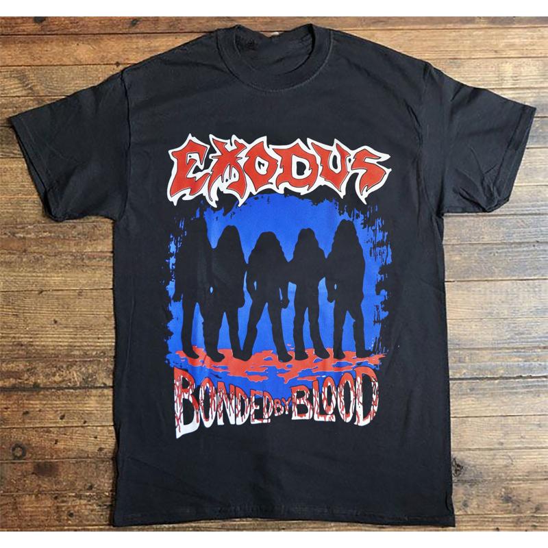 EXODUS Bonded By Blood T Shirt For Fan Rare Black All Size YA80 - Men s Summer Cotton Graphic Tee S разноцветный