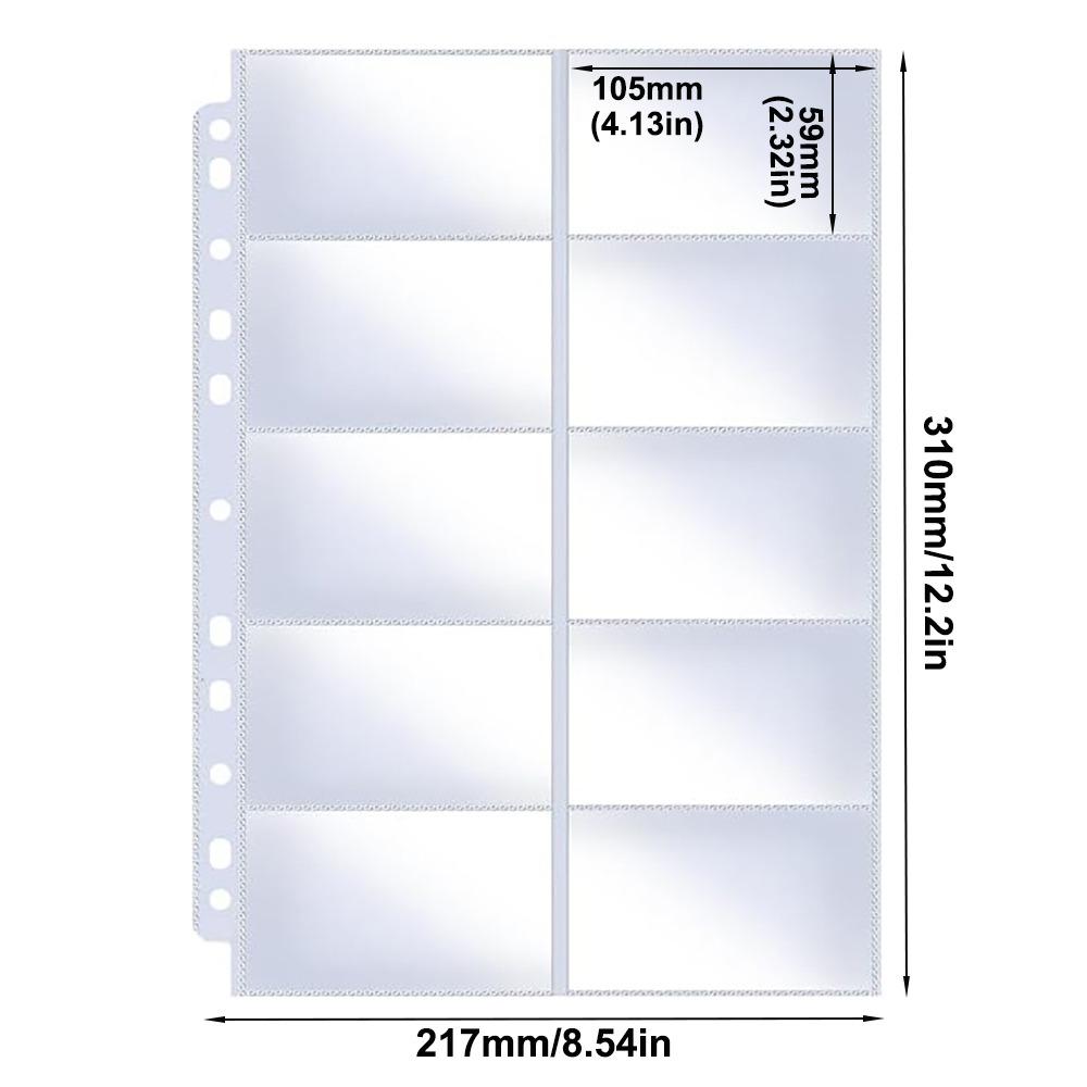 A4 Photocard Binder Sheets Transparent PP Acid Free Photo Album Refill Pages Kpop Photocard Binder Card Stamp Die