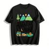 Adventure Awaits Camping Print Casual Outdoor T-Shirt Pure Cotton T-shirt