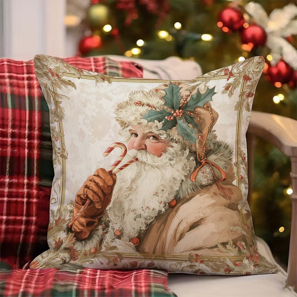 Gingerbread Man Christmas Pillowcasesuitable For Sofa Car Bedroom Decorative Cushion Cover Pillow Cover