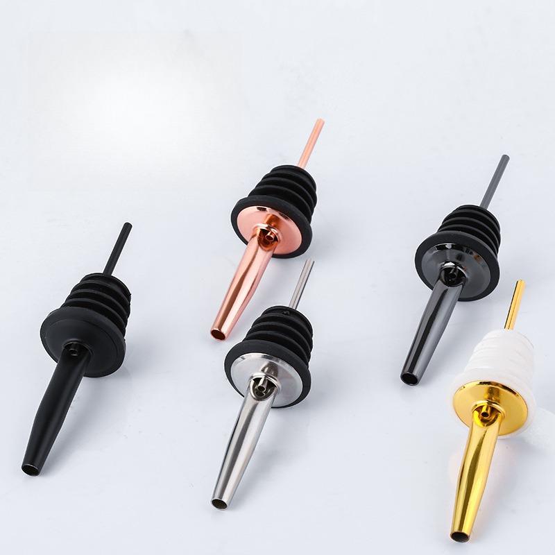 1 Stück Weinpusher aus Edelstahl, Rotwein-Ausgießer, Ölausgießer, Weindispenser, Weinstopfen mehrfarbig