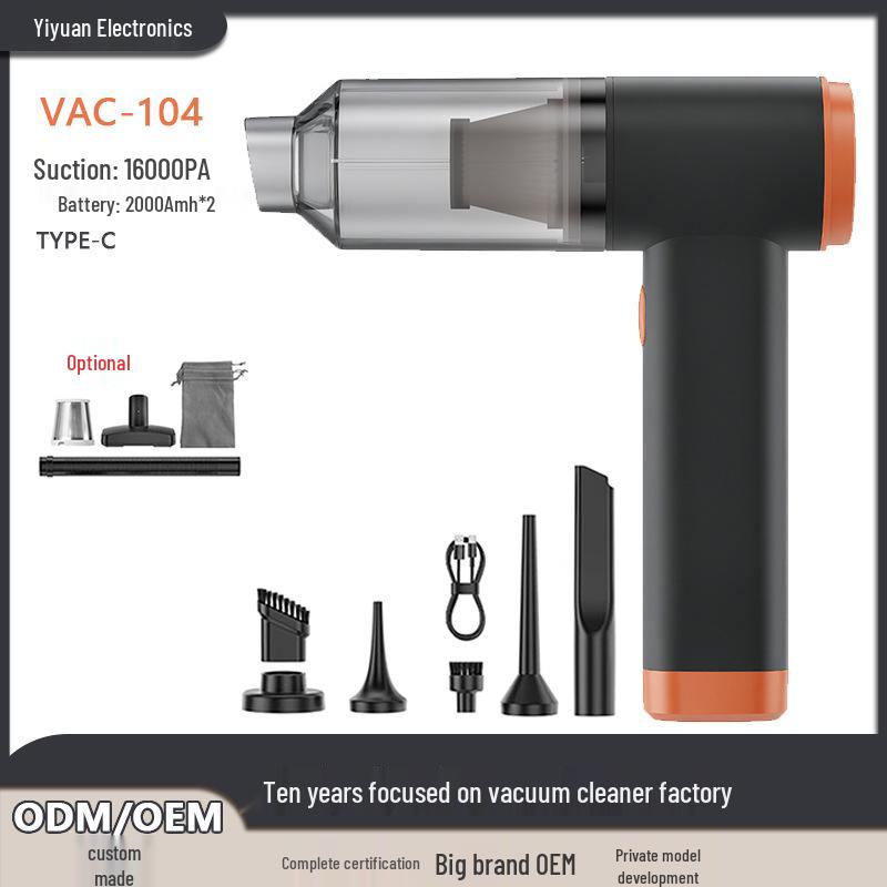 

Portable Wireless Handheld Car Vacuum Cleaner with High-Power Suction чорний