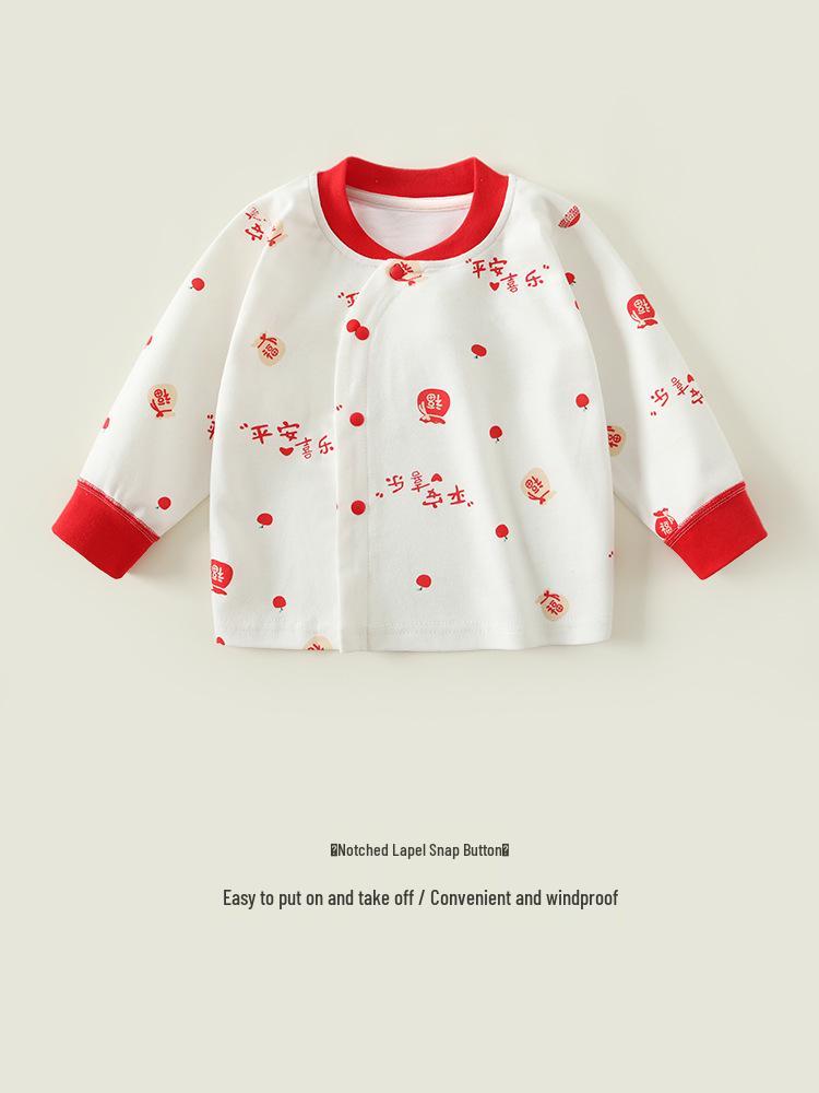 Spring & Fall Kids' Boneless Cotton Underwear Set: High-Waisted Base Layer for Boys & Girls