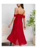 Women's Ruffle Sling Mesh Backless Nightdress - Multi-color Options