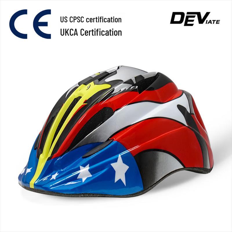 DEVIATE Casco Sportivo per Bambini per Ciclismo e Pattinaggio