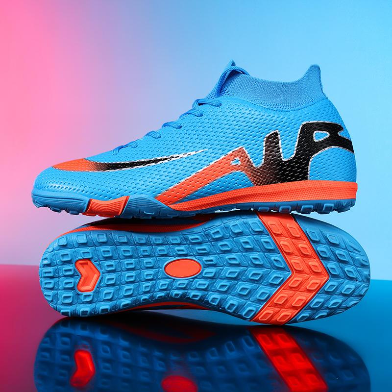 New Men Football Boots Grass Cleats High-top Non-Slip Soccer Shoes Futsal Sneakers High-quality Match Indoor Hot-selling Outdoor