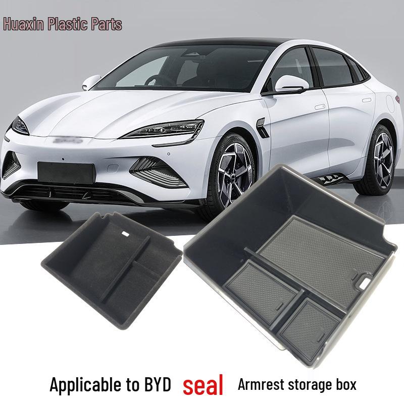 Fits 22 BYD Seal models: Armrest Box Storage Organizer.