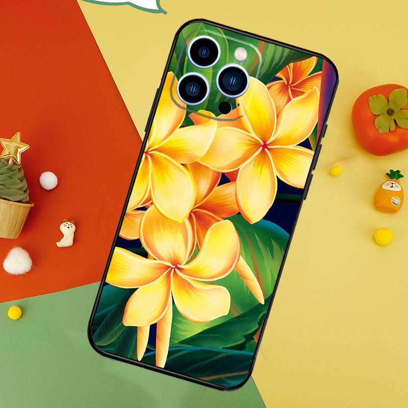 Tropical Paradise Hawaiian Flower Cover For iPhone 13 12 Mini 11 14 15 16 Pro Max XS X XR 7 8 14 15 16 Plus Phone Case
