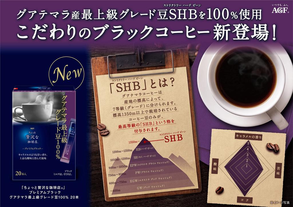 AGF "A Little Luxury Coffee Shop" Black Sticks, 4-Box Tasting Set (10 Flavors, 80 Sticks Total) [Instant Coffee] [Stick Coffee Assortment] [Small