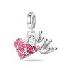 Brand New Copper Metal Sewing Machine Lipstick Couple Series Charm Bead Component Compatible With 4mm Bracelet High Quality Fine Jewelry Charm Bead