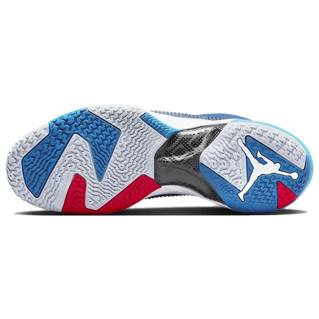 Air Jordan 37 Low Fraternity Unisex Sneakers Blue Military-Blue Midnight-Navy DV9909-401
