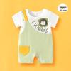 Summer Short Sleeve Pure Cotton Baby Romper - Infant Cartoon Crawling Bodysuit