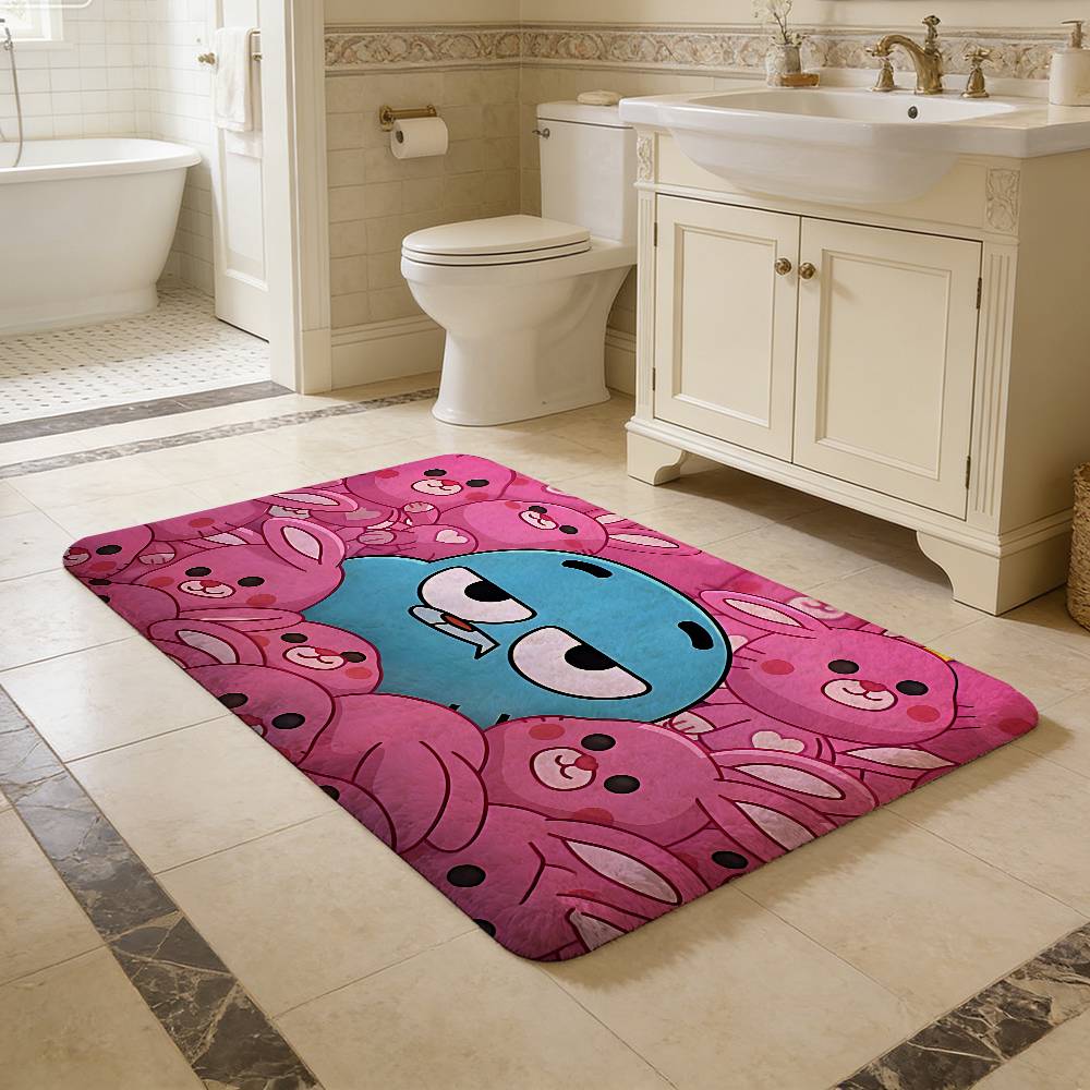 The Amazing World Of Gumball Floor Mat Retro Multiple Choice Living Room Kitchen Rug Non-Slip Modern Home Decor